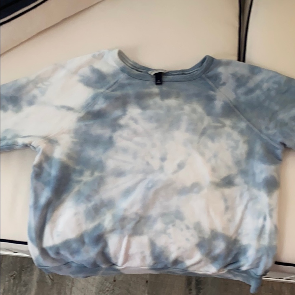 Blue tie dye crew neck - Picture 2 of 3
